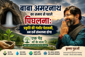 बाबा अमरनाथ का समय से पहले पिघलना: प्रकृति की गंभीर चेतावनी | कृष्णा गुरुजी