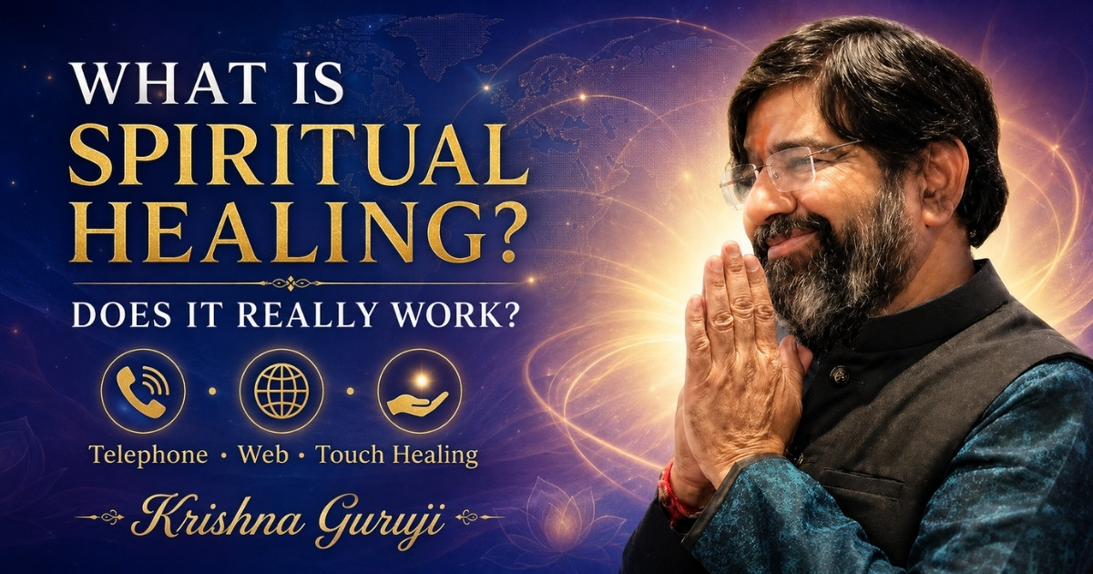 What is spiritual healing explained by Krishna Guruji through telephone, web and touch healing