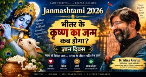 Janmashtami 2026 Gyan Diwas Krishna Guruji आपके भीतर कृष्ण का जन्म कब होगा